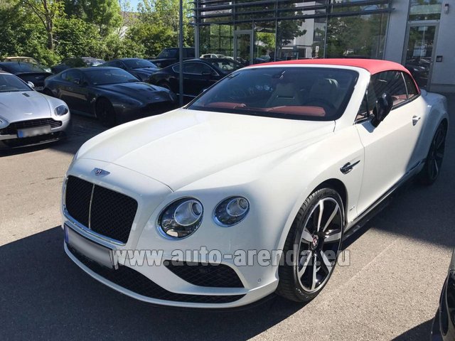 Rental Bentley Continental GTC V8 S in Gatwick Airport