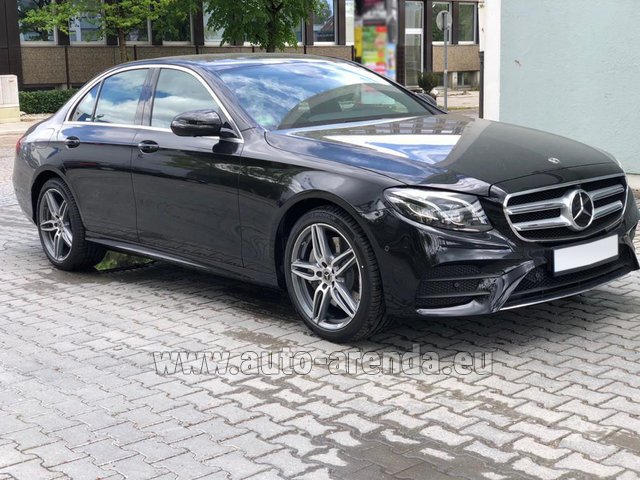 Rental Mercedes-Benz E 450 4MATIC saloon AMG equipment in Gatwick Airport