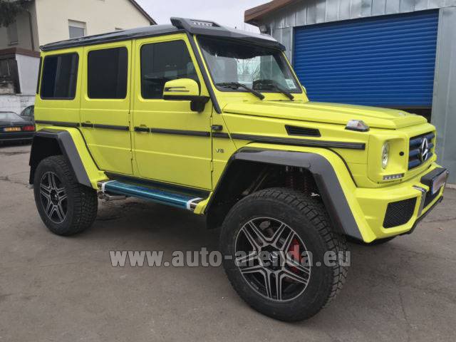 Rental Mercedes-Benz G500 4x4² Yellow in Gatwick Airport