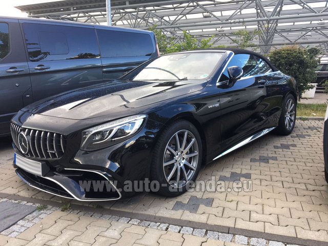 Rental Mercedes-Benz S 63 AMG Cabriolet V8 BITURBO 4MATIC+ in London Heathrow Airport