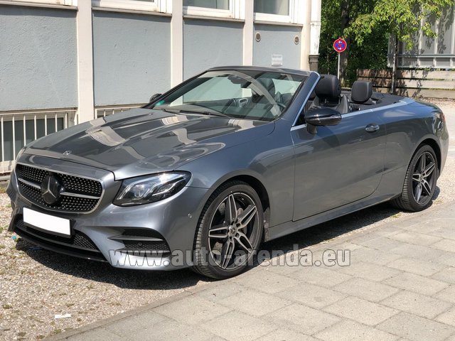 Rental Mercedes-Benz E 450 Cabriolet AMG equipment in Gatwick Airport