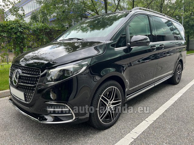 Rental Mercedes-Benz V-Class (Viano) V300d Long AMG Equipment (Model 2024, 1+7 pax, Panoramic roof, Automatic doors) in Gatwick Airport